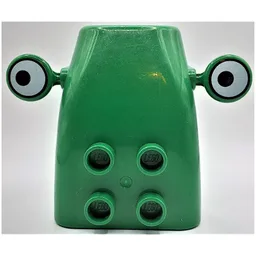 Duplo Steamroller Front with Grille and Headlight Eyes (Roley) Print / Green