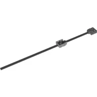 Wire with Brick 2 x 2 x 2/3 with 1 x 2 Studs and Power Functions and 9V Connectors, 20cm, One Light Bluish Gray End / Dark Bluish Gray