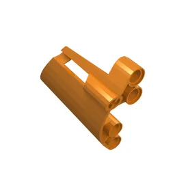 Technic Panel Fairing #22 Large Short, Small Hole, Side A / Orange