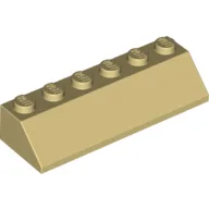 Brick Sloped 45° 2 x 6 / Tan