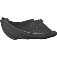 Lego Boat Hull Section, Viking Bow / Stern / Black