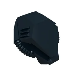 Helmet with Hexagonal Top [Plain] / Black