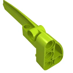 Technic Panel Fairing #5 Long Smooth, Side A / Lime