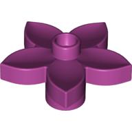 Lego Duplo Plant, Flower with 1 Top Stud / Magenta