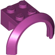 Wheel Arch, Mudguard 4 x 2 1/2 x 2 with 2 x 2 Plate / Magenta