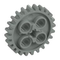 Lego Technic Gear 24 Tooth [New Style with Single Axle Hole] / Light Gray