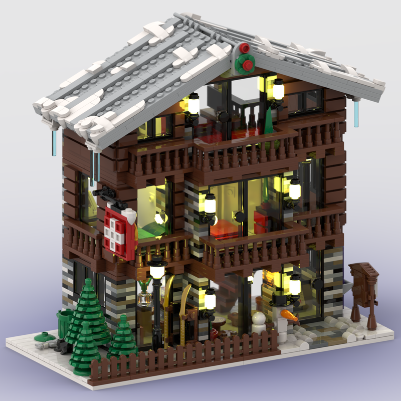 Lego Winter Village Swiss Restaurant and Hotel