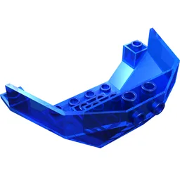 Cockpit 5 x 8 x 3 (Windscreen Bottom) / Trans-Dark Blue