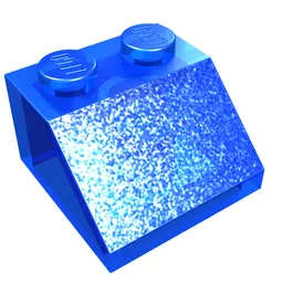 Brick Sloped 45° 2 x 2 / Trans-Dark Blue