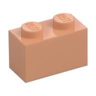 Lego Brick 1 x 2 / Nougat