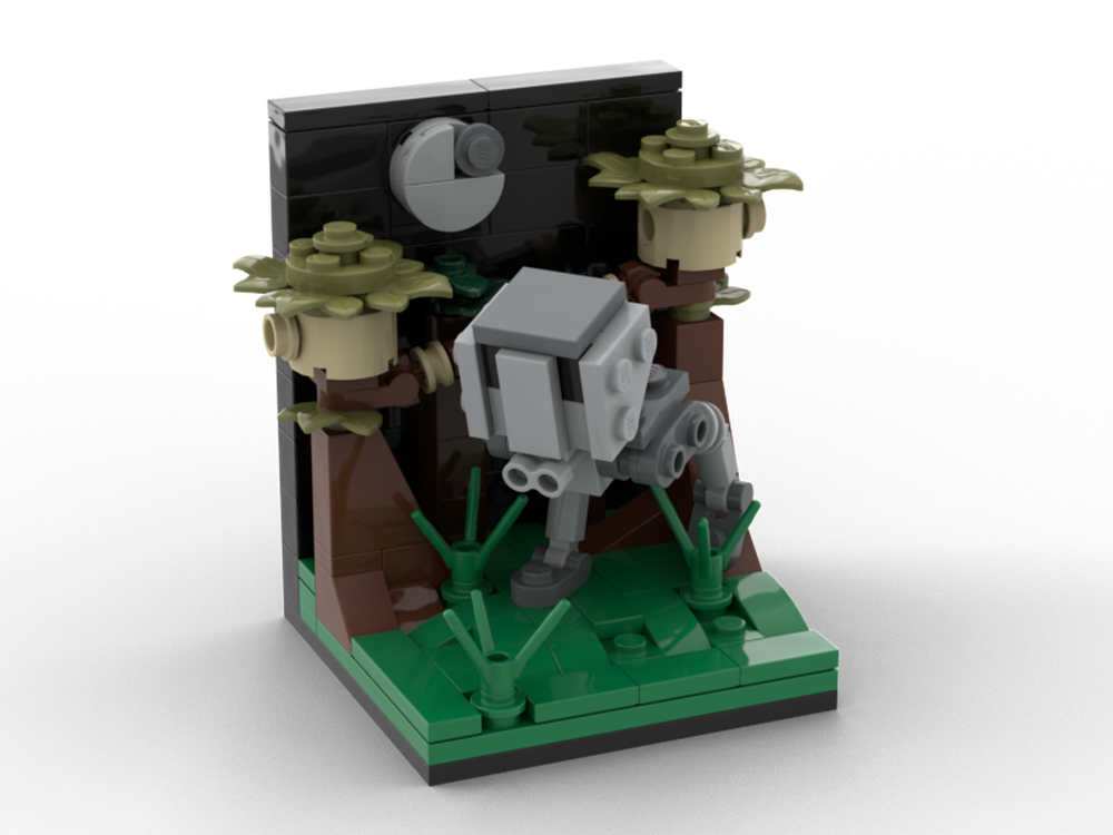 Lego AT-ST and Endor Scene