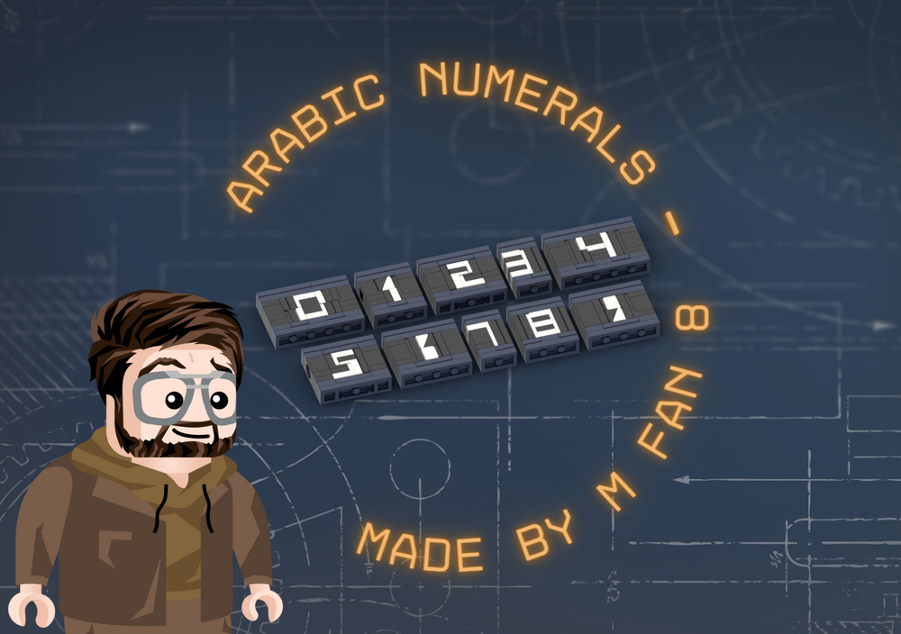 Lego Arabic numerals - Mini digits
