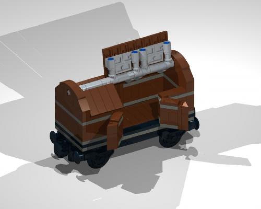 Lego 4-Wheel Lidded Gondola