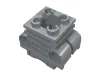 Technic Engine Cylinder with Side Slots / Light Bluish Gray