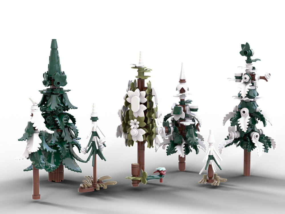 Lego Winter Tree Collection