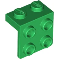 Bracket 1 x 2 - 2 x 2 / Green