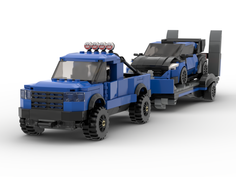 Lego Ford F150 Raptor and Rally spec Fiesta