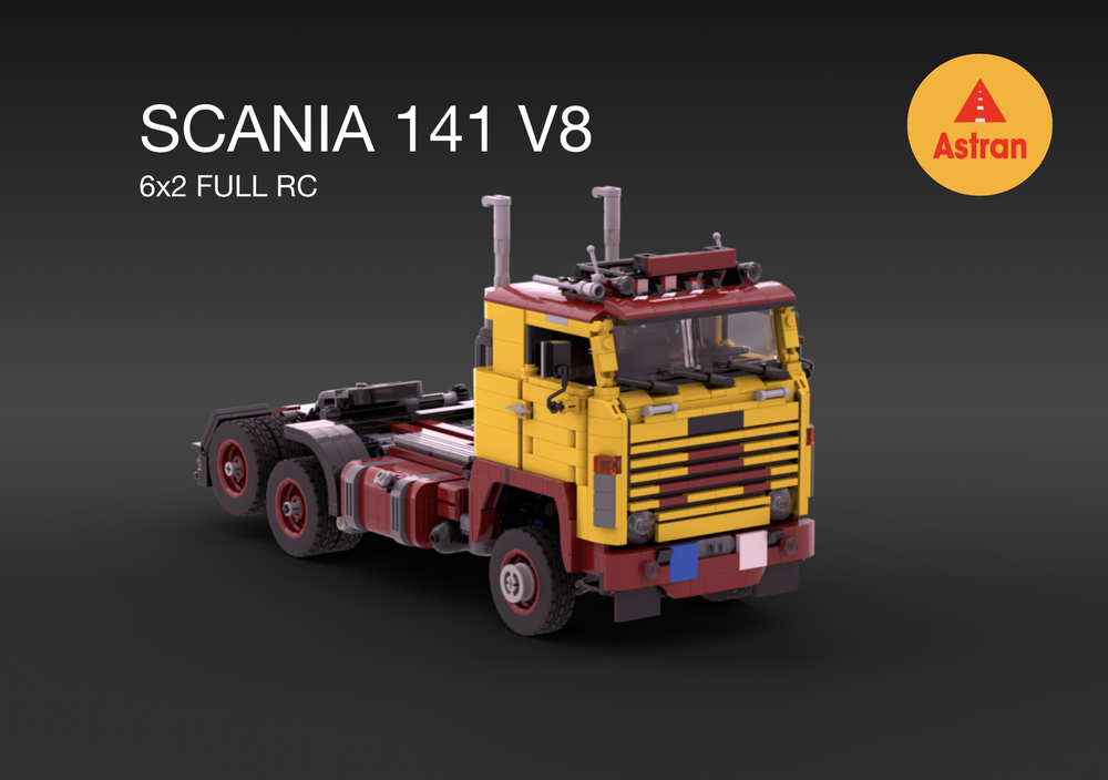 Lego SCANIA 141 V8 6x2 RC