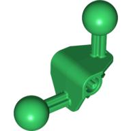 Lego Large Figure Skeletal, Limb, Angular 90°, 4 x 4 x 2 with 2 Ball Joints, and Axle Hole / Green