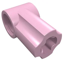 Technic Axle and Pin Connector Angled #1 / Bright Pink