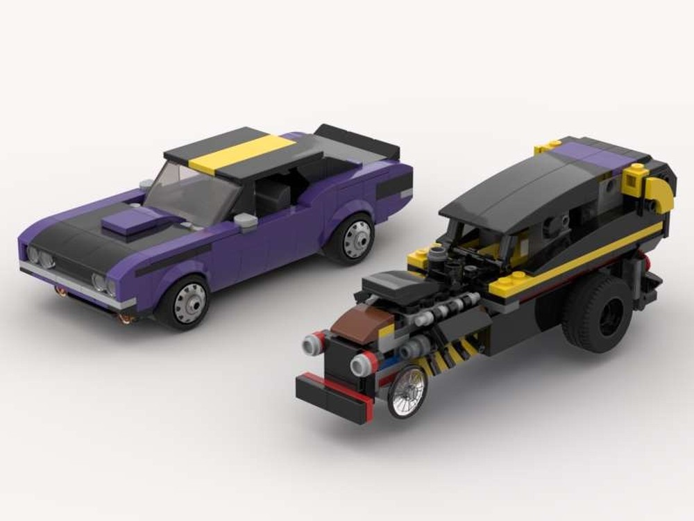 Lego Set 76904 Alternate Build Challenger & Dragster to Roadster