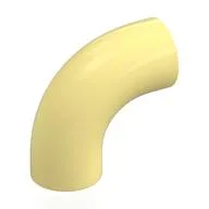Brick Round 1 x 1 diameter Tube with 90 Degree Elbow (2 x 2 x 1) and Axle Holes (Crossholes) at each end / Bright Light Yellow
