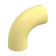 Lego Brick Round 1 x 1 diameter Tube with 90 Degree Elbow (2 x 2 x 1) and Axle Holes (Crossholes) at each end / Bright Light Yellow