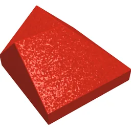 Brick Sloped 45° 2 x 2 Double Convex / Double Concave / Red