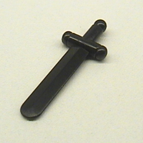 Lego Weapon Sword / Shortsword [Shiny Solid Smooth ABS] / Black