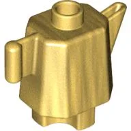 Duplo Teapot / Coffeepot, Indented Base / Pearl Gold
