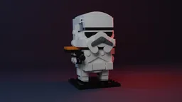 "Imperial Trooper Captain" Brickheadz Revamp