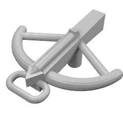 Weapon Crossbow and Bolt / Flat Silver