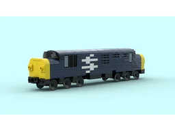 4 Wide BR Class 37 Freight Train