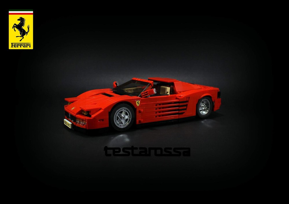Lego Ferrari Testarossa, coupe, roadster, 2 in 1 instructions