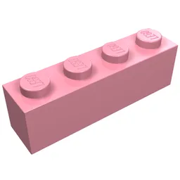 Brick 1 x 4 / Pink