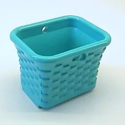 Scala, Container / Basket, Wicker / Light Turquoise