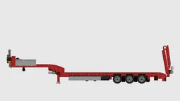 Low bed trailer