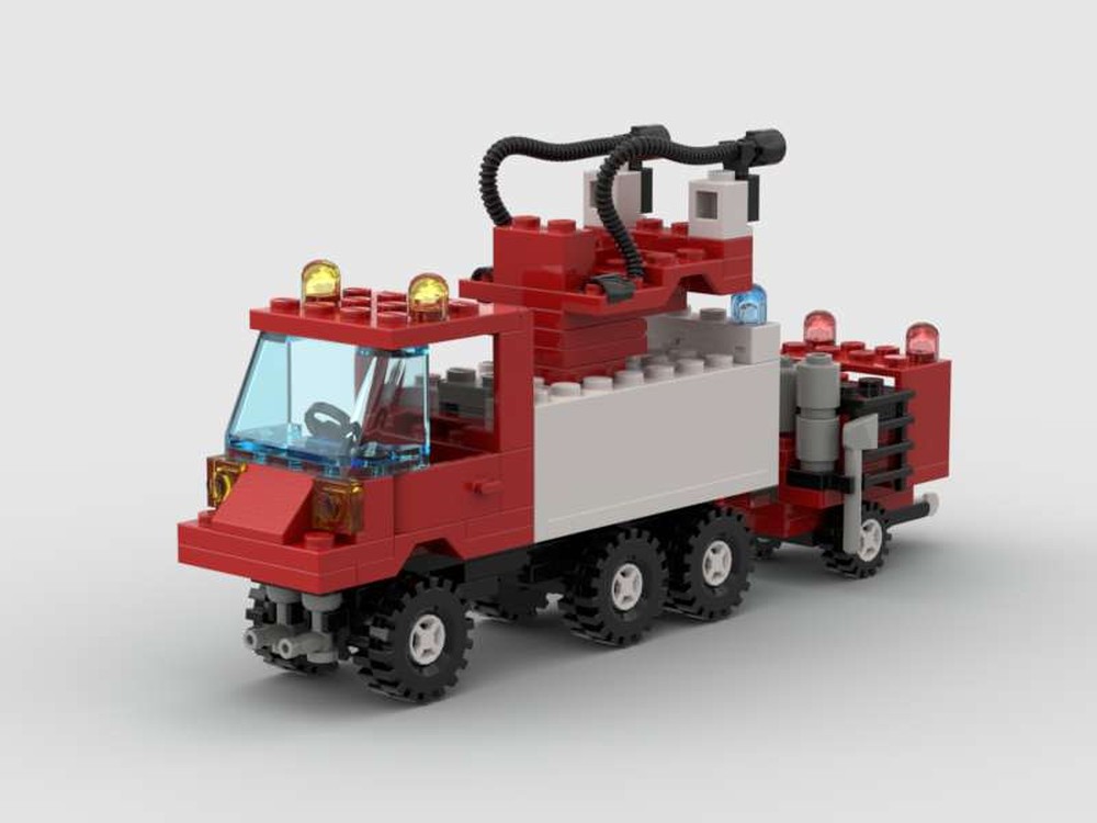 Lego fire truck with water jet