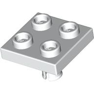 Lego Plate Special 2 x 2 with Pin on Bottom / White