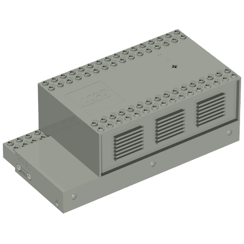 Lego Electric Adapter / Transformer, Train 12V, 220V Type 1 / Light Gray