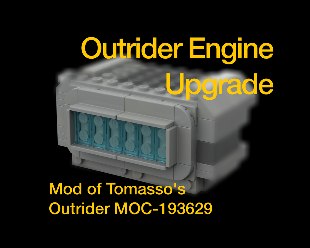 Lego Outrider from 75375 Engine Upgrade