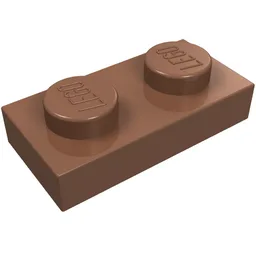 Plate 1 x 2 / Light Brown