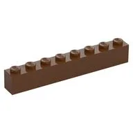 Brick 1 x 8 / Reddish Brown