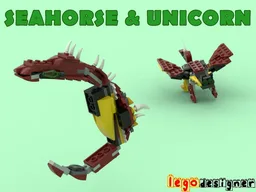 31073 Seahorse & Unicorn Alternate Build