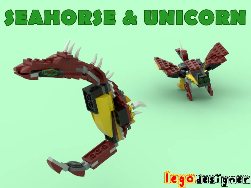 Lego 31073 Seahorse & Unicorn Alternate Build