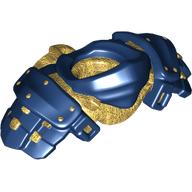 Lego Minifig Neckwear Armour Ninja with Pearl Gold Katana Holder pattern / Dark Blue