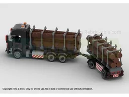 Logging Truck with Trailer