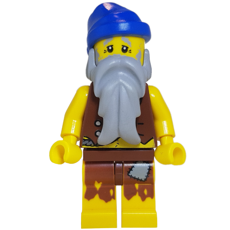 Lego Pirate - Anchor Tattoo, Castaway, Blue Bandana