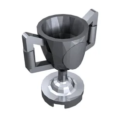 Equipment Trophy Cup [Plain] / Metallic Silver
