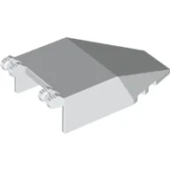 Windscreen 7 x 4 x 1 2/3 with Hinges, 7 Teeth / White